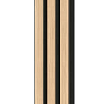 Linerio M-Line Natural Black Slat Panel