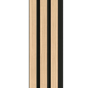 Linerio M-Line Natural Black Slat Panel